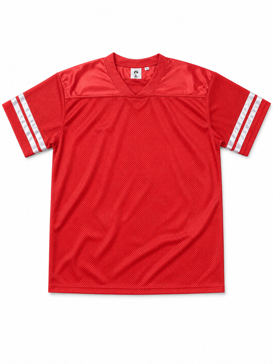 Wholesale Athletic Mesh Jersey T-Shirt | Blank V-Neck Footba