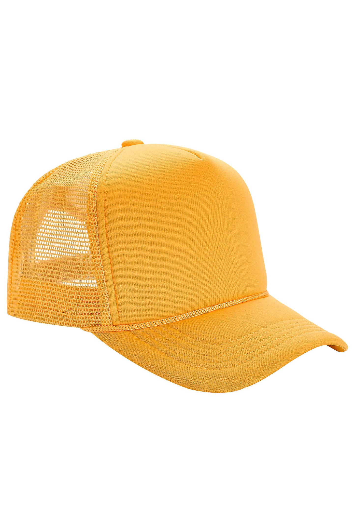 Solid Five Panel Foam Trucker Hat Blank