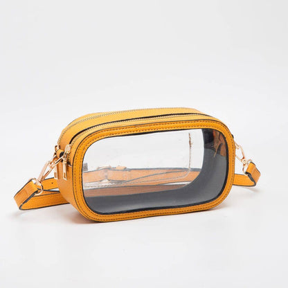 TG10552 Double Zipper Oval Clear Gameday/Stadium Bag