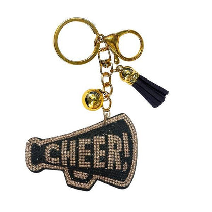 Cheer Crystal Bling Keychains