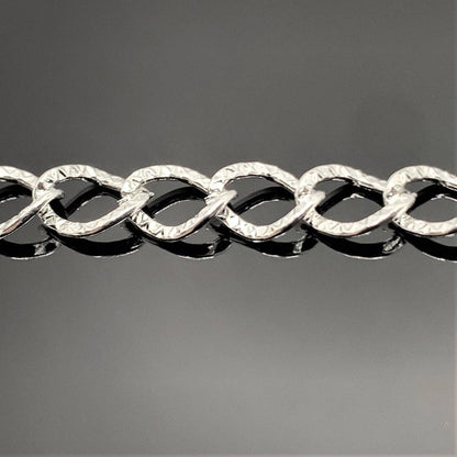 Silver plated bracelets with lobster clasps, 20cm