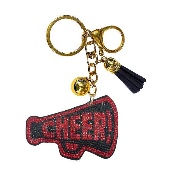 Cheer Crystal Bling Keychains