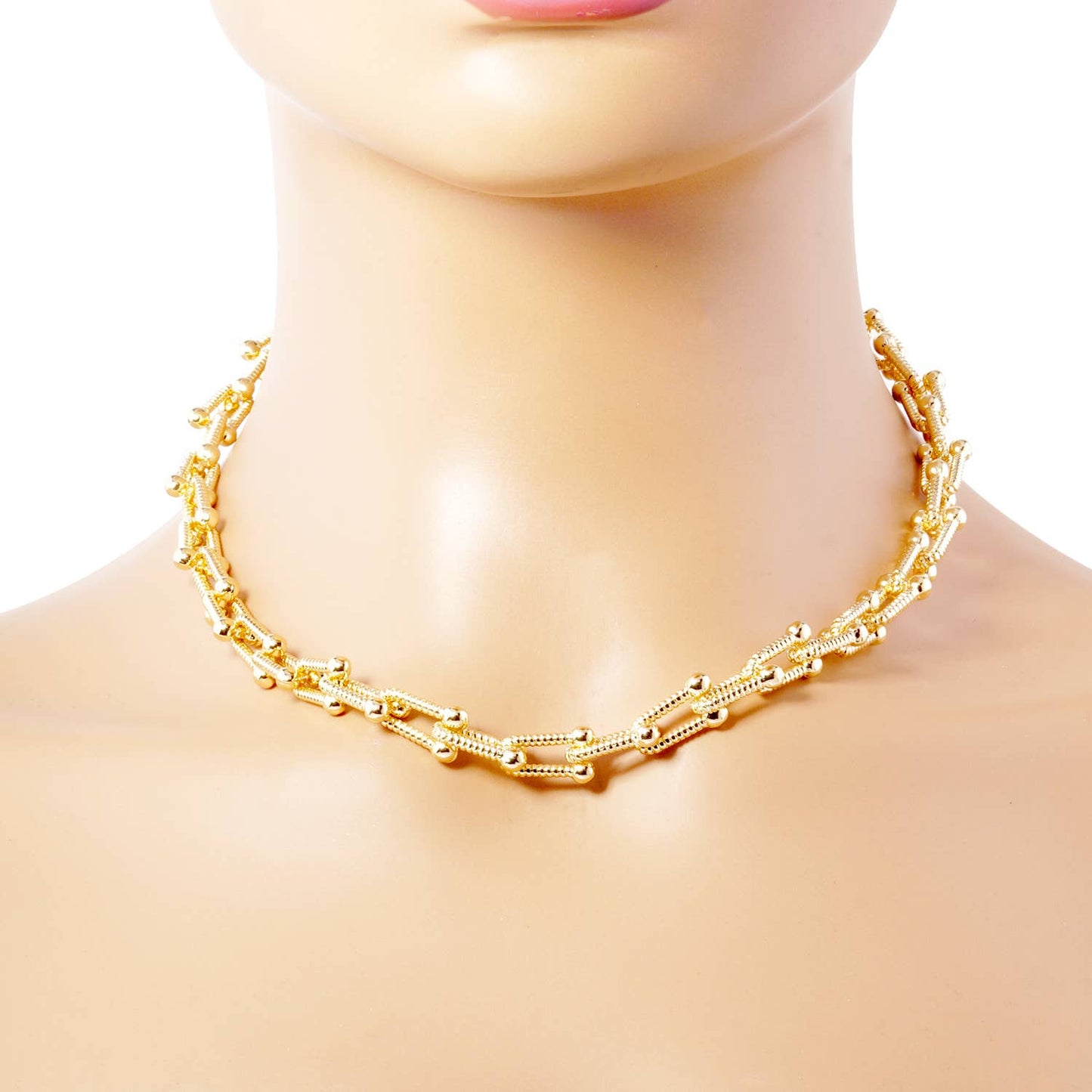 Gold Plated Link Chain Necklace