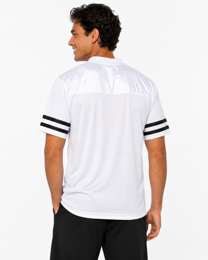 Wholesale Athletic Mesh Jersey T-Shirt | Blank V-Neck Footba