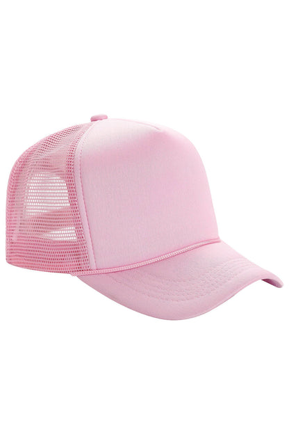 Solid Five Panel Foam Trucker Hat Blank