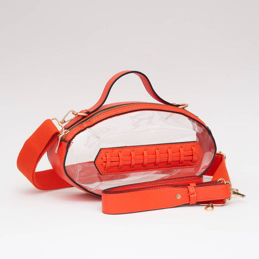 Game Day Football Style Clear Bag